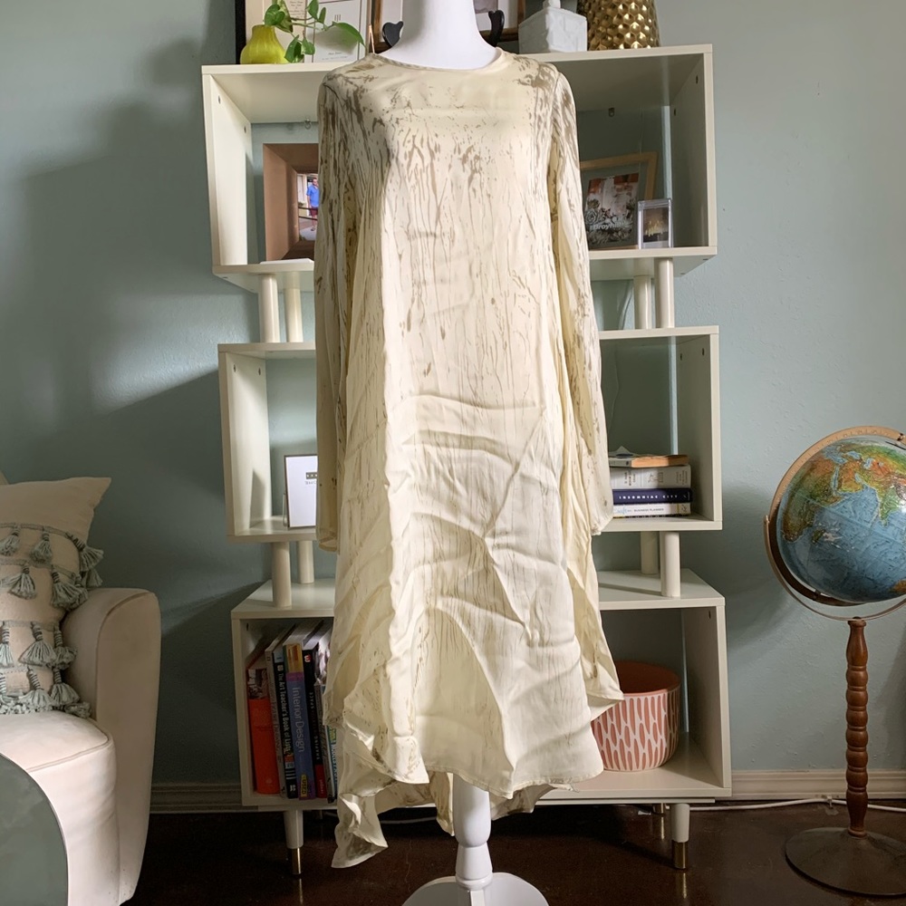 Cream Flowy Dress